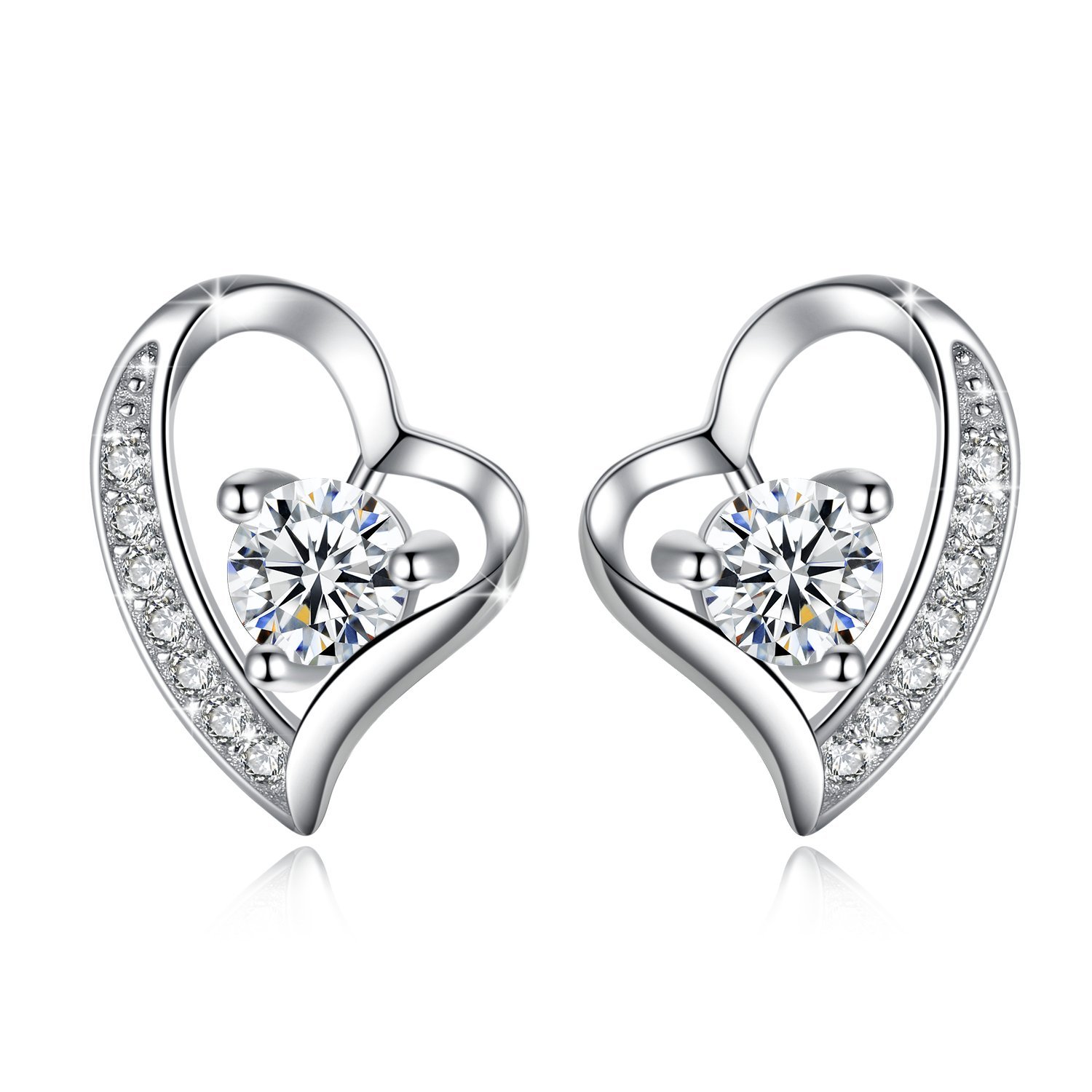 Love stud earrings thumbnail