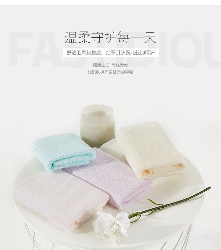 Life Story Pure Cotton Big Rabbit Towel, Comfortable and soft absorbent face towel, all-cotton adult face towel detail image 2