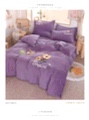 New Sunflower four-piece set of warm bedding with milk velvet embroidery Specification image