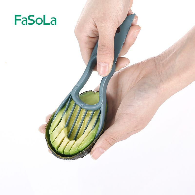 Three-in-one Avocado Magic Tool Slicer, multi-functional cutter, Avocado Cutting tool, pitting and core Removal knife details Picture