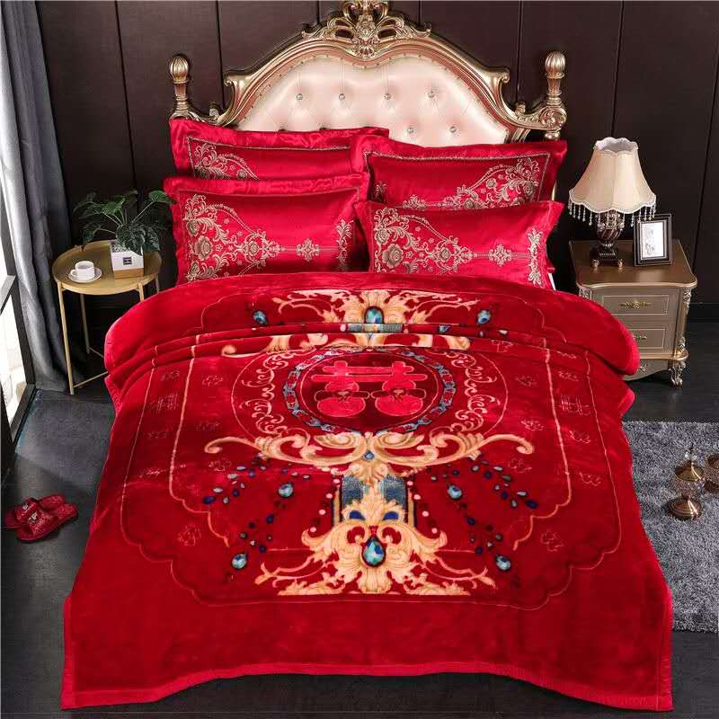 Double-layer thickened Raschel blanket detail image 2