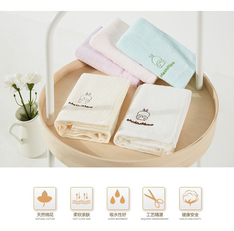 Life Story Pure Cotton Big Rabbit Towel, Comfortable and soft absorbent face towel, all-cotton adult face towel detail image 7