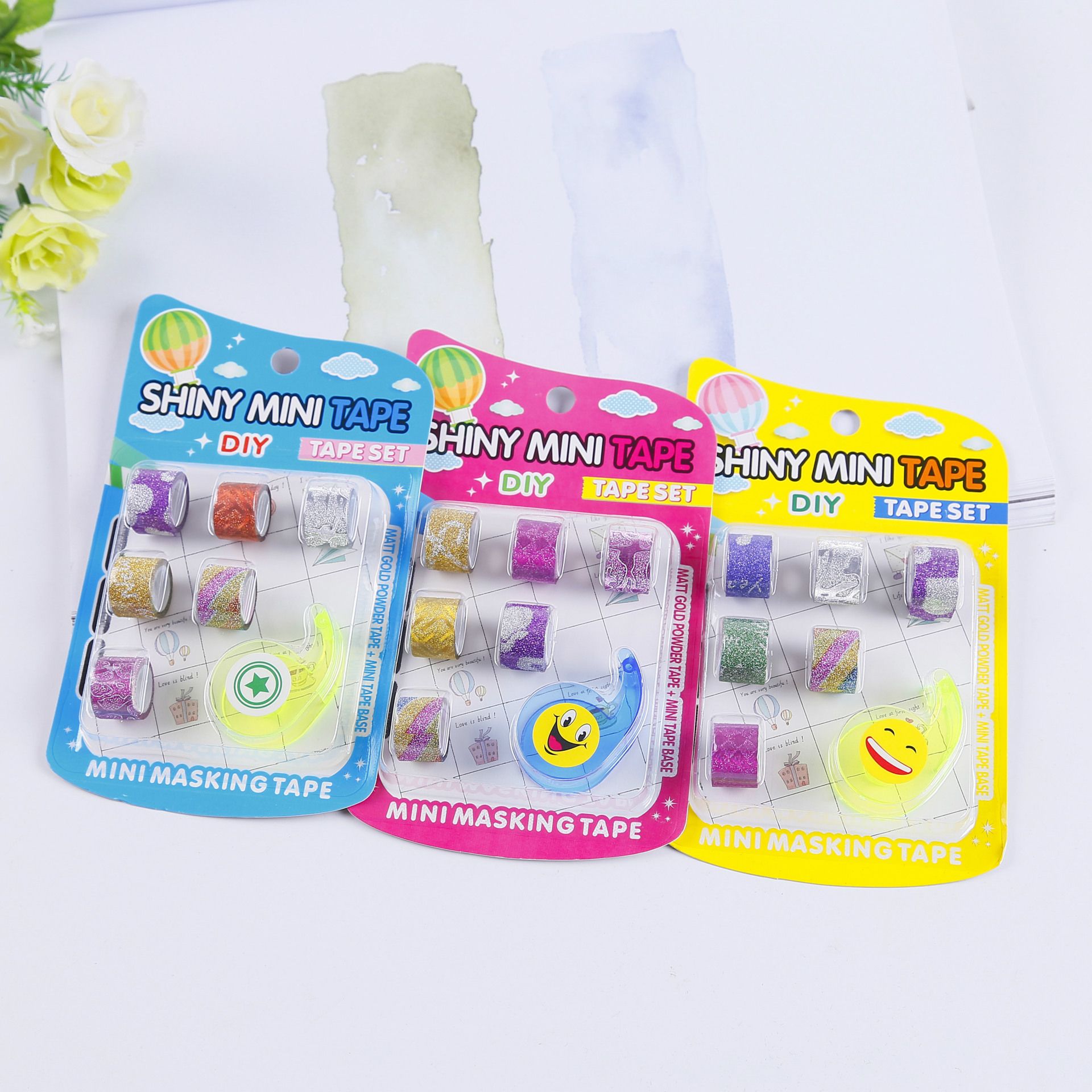 Amazon's best-selling mini gold onion tape card suction creative DIY decorative stickers and paper color tape cutter detail image 3