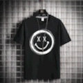Black men's short-sleeved shirt details Picture