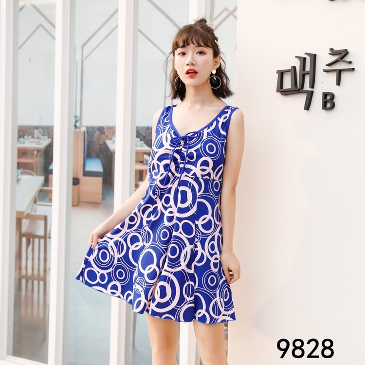 Swimsuit 9828 Zhang Blue Plus Fat Size Presbyteria