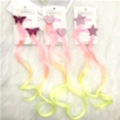 Butterfly five-pointed star children's wig hairpin, cute and adorable headwear, rainbow wings, unicorn five-pointed star, gauze, bow wig hairpin, girl, princess, trendy girl wig with braid, hair band headwear, children's bow, baby girl details Picture