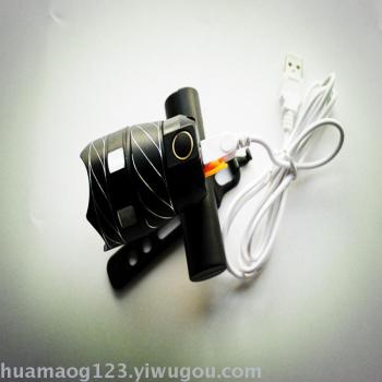 厂家直销充电强光自行车灯 山地车滑板车夜骑装备灯详情图2