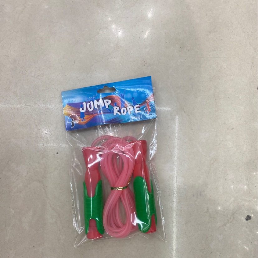 Bearing frosted anti-slip leather sleeve skipping rope