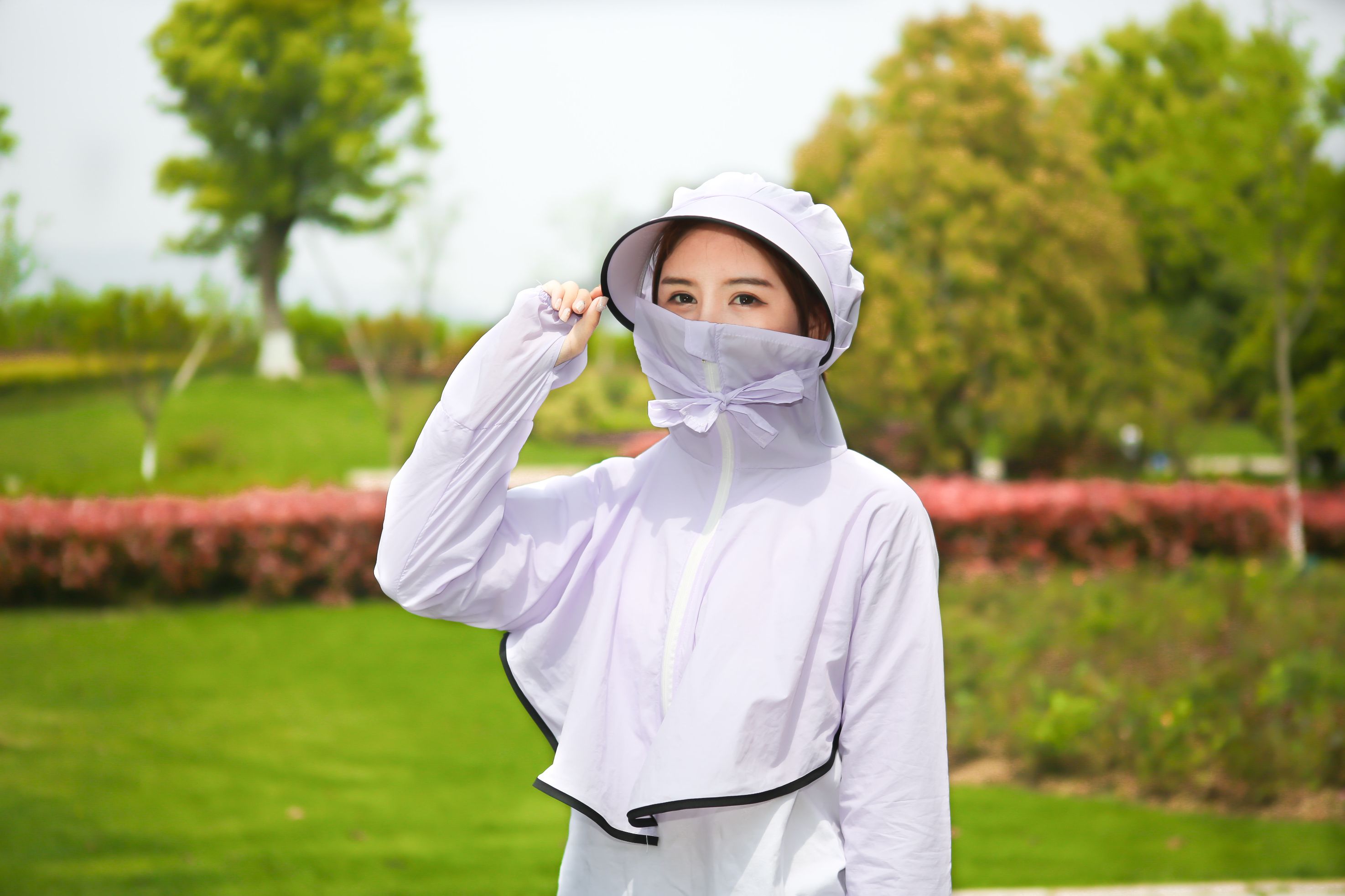 Nylon Hooded Sunscreen undefined