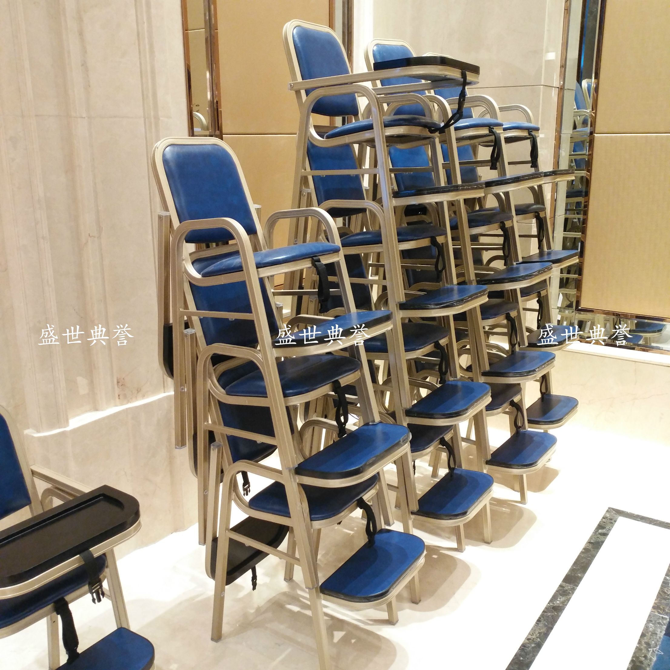 上海五星级酒店宴会厅铝合金宝宝椅 餐厅包厢儿童餐椅 贝贝椅BB椅详情图2