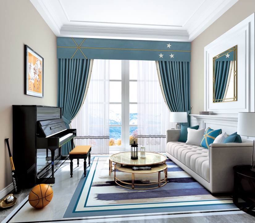 【海纳】2020新款北欧 简约 现代 定制飘窗 客厅 卧室 书房 儿童房全遮阳：纯真年代～未来之星