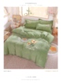 New Sunflower four-piece set of warm bedding with milk velvet embroidery Application Scenario