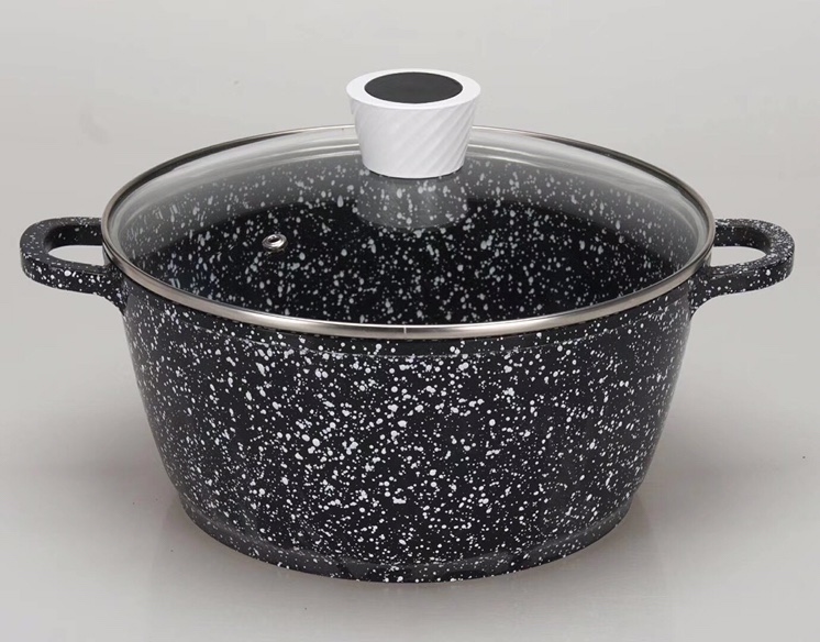 2. Snowflake pottery non-stick soup pot