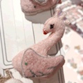 Modern Girl Autumn And Winter Swan Cute Children's Baby Clamp Single Color Mix 20 Batch Free Shipping Specification drawing