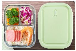 高硼硅长方形隔断耐热玻璃保鲜盒产品图