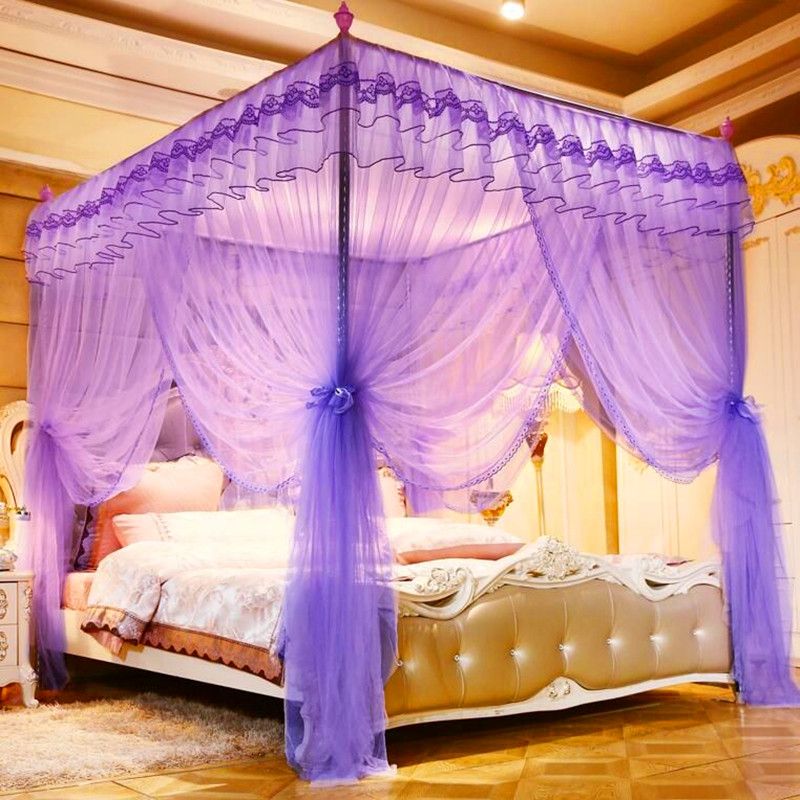 Floor To Floor Stainless Steel Palace Mosquito Net - Lime Summer Application Scenario