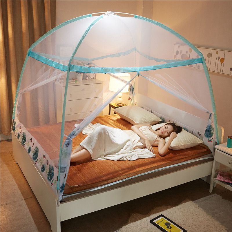 Mosquito Magic Free Installation Mosquito Net Bird Language Floral Mosquito Net Manufacturers Direct Sales Mosquito Net Specification drawing