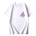 Men's white short-sleeved shirt details Picture