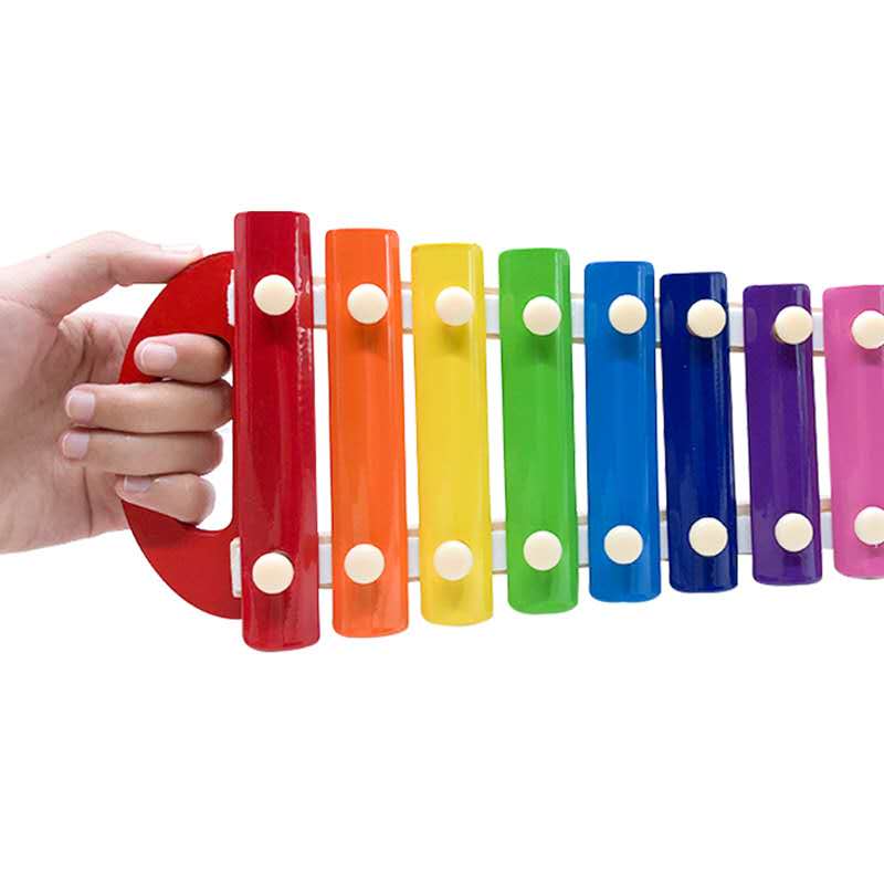 The hand-held eight-tone musical instrument is a toy for early education and music perception cultivation for infants and toddlers details Picture