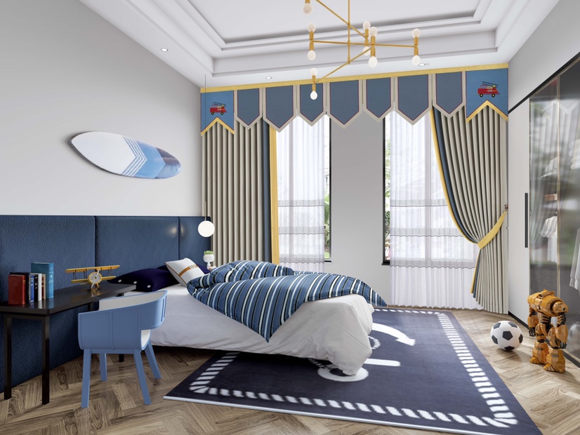 【 Haina 】2020 New Nordic Minimalist Modern Custom Bay Window Living Room, Bedroom, Study, Children's Room Full Shading Series: Simple Luxury ~ Garden Party