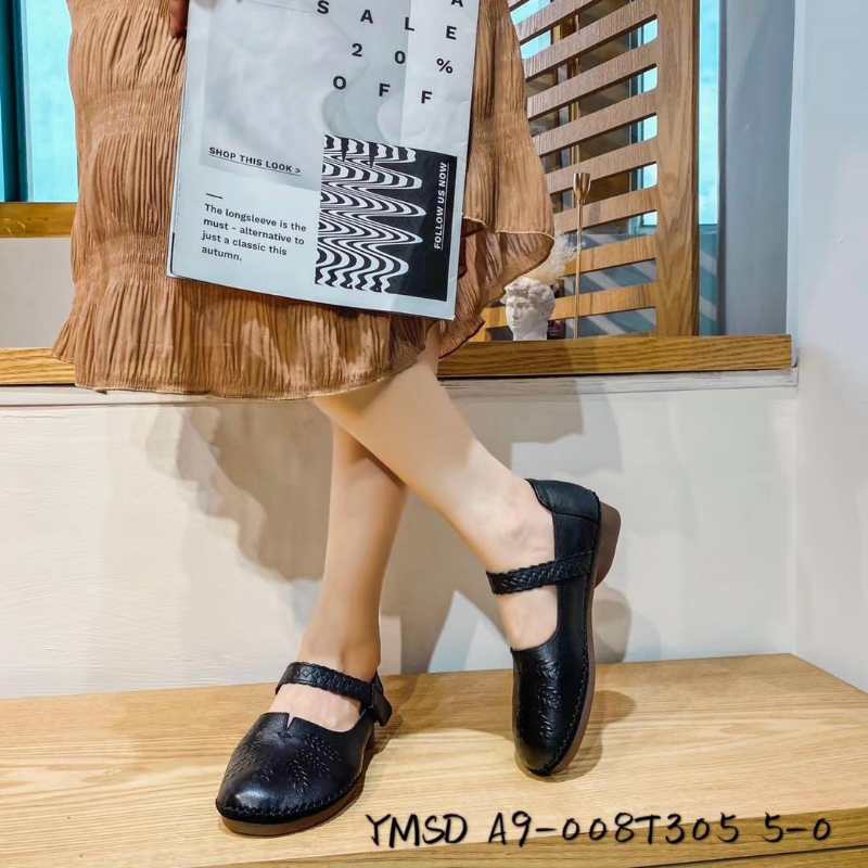 Soft leather non-abrasive work shoes for women summer 2020 new Versatile middle heel high heel stiletto heel pointed single shoe black 14 thumbnail