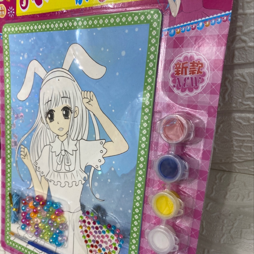 创意手工DIY穿珠画画细节图