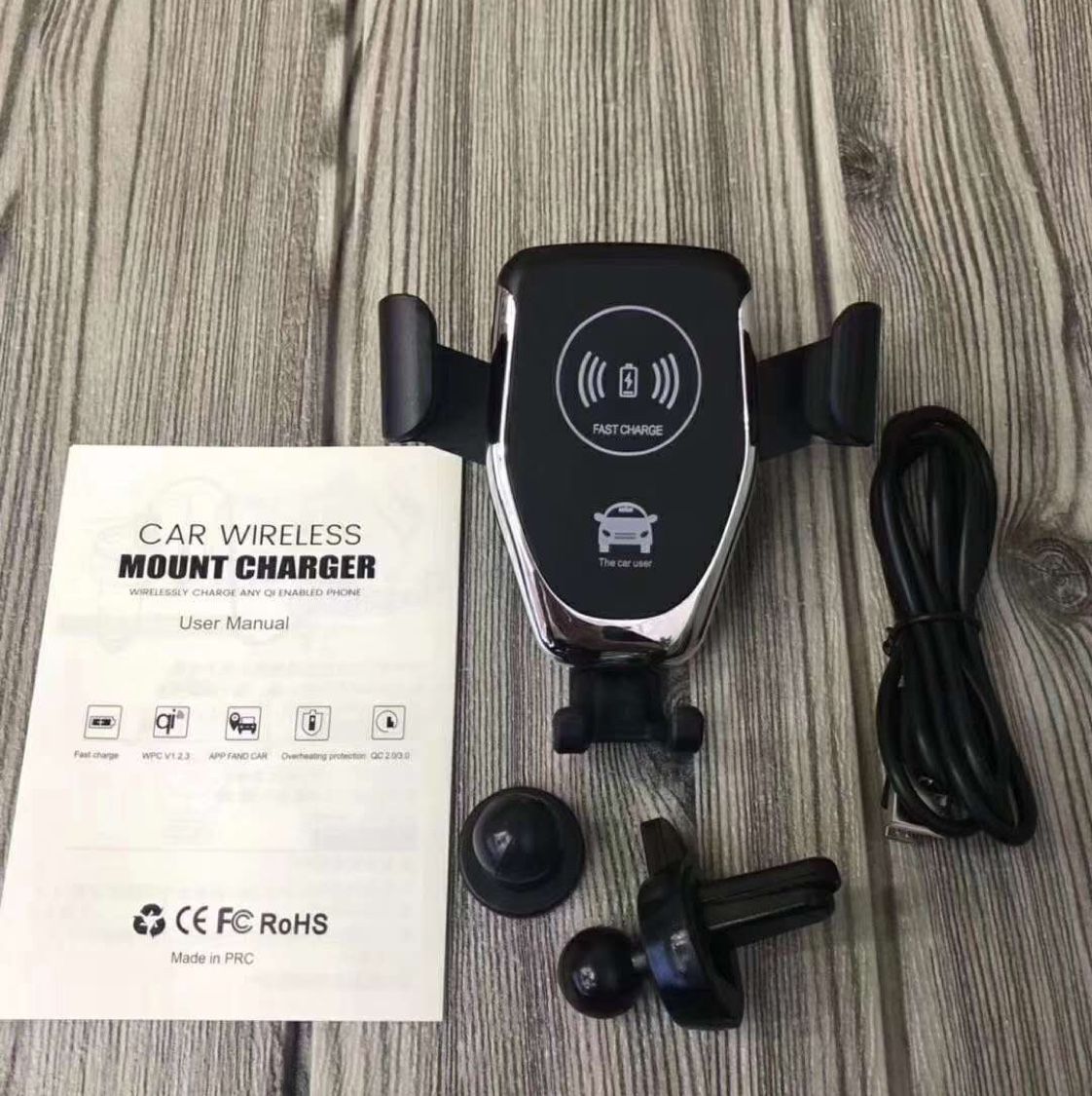 车载无线充支架详情图2