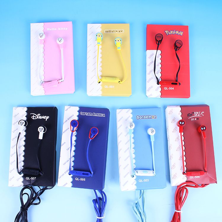 Yakirin cartoon Earphones Jingle Chinchilla KT cute little earphones