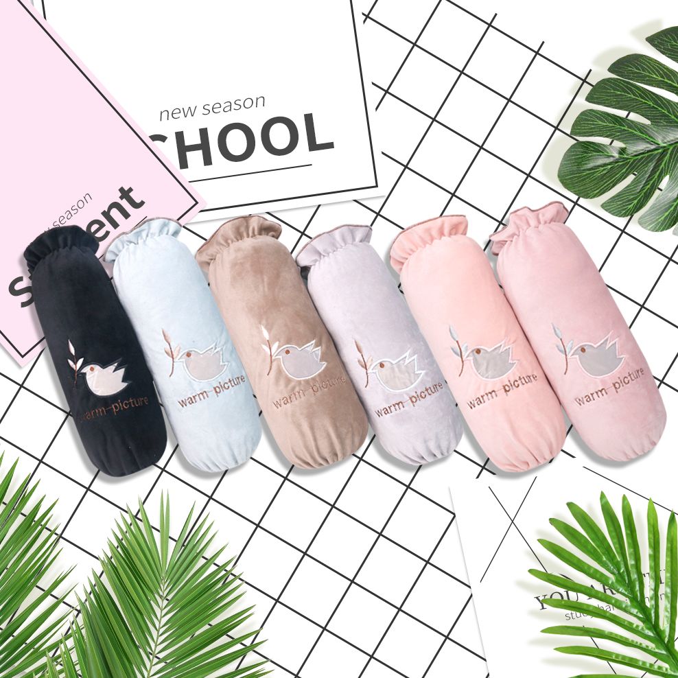 Long Plush Embroidered Sleeves