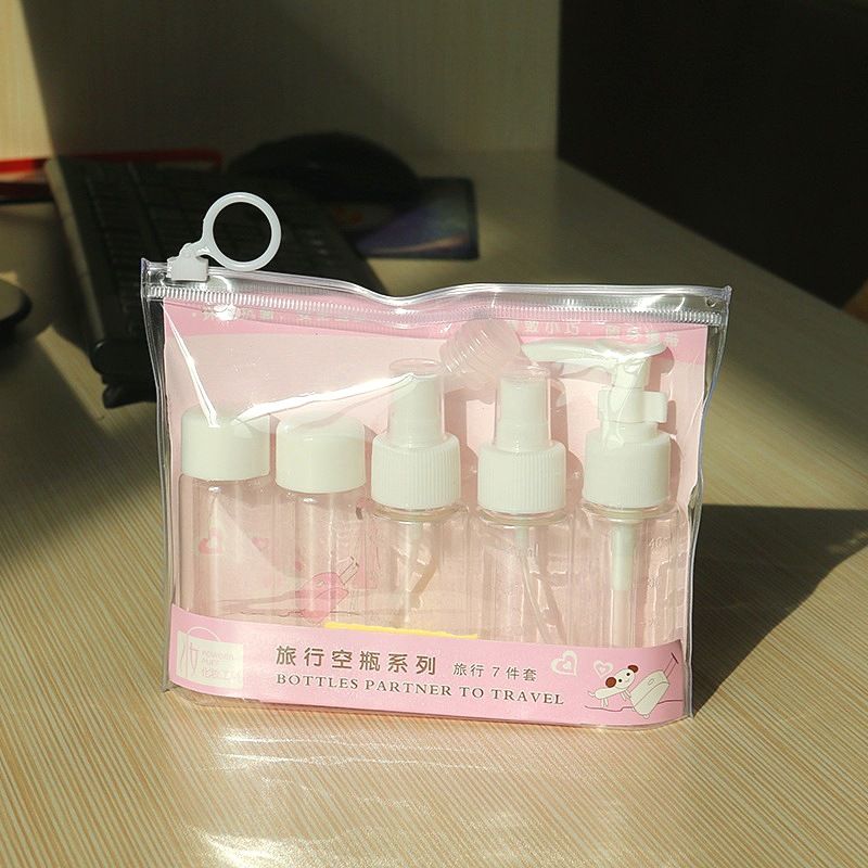 旅行收纳套装7件套空瓶化妆品分装瓶旅行便携分装瓶26410详情图1