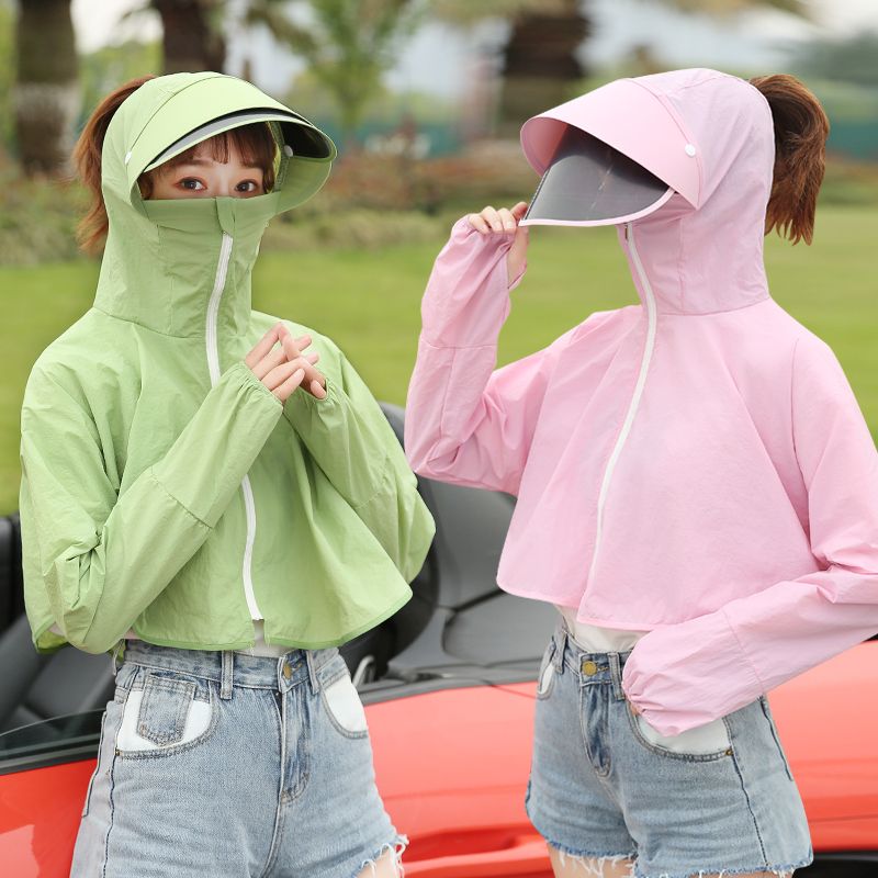 The Lens Can Rotate The Summer Sun Protection Clothing Short Nylon Material Breathable Windproof Sun Protection Cloak