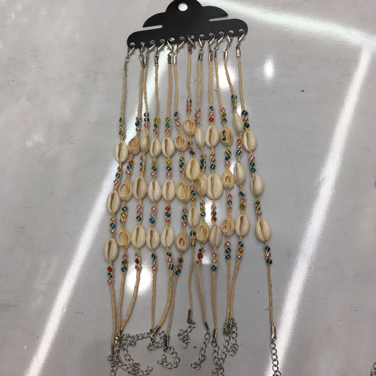 Clover shell anklets