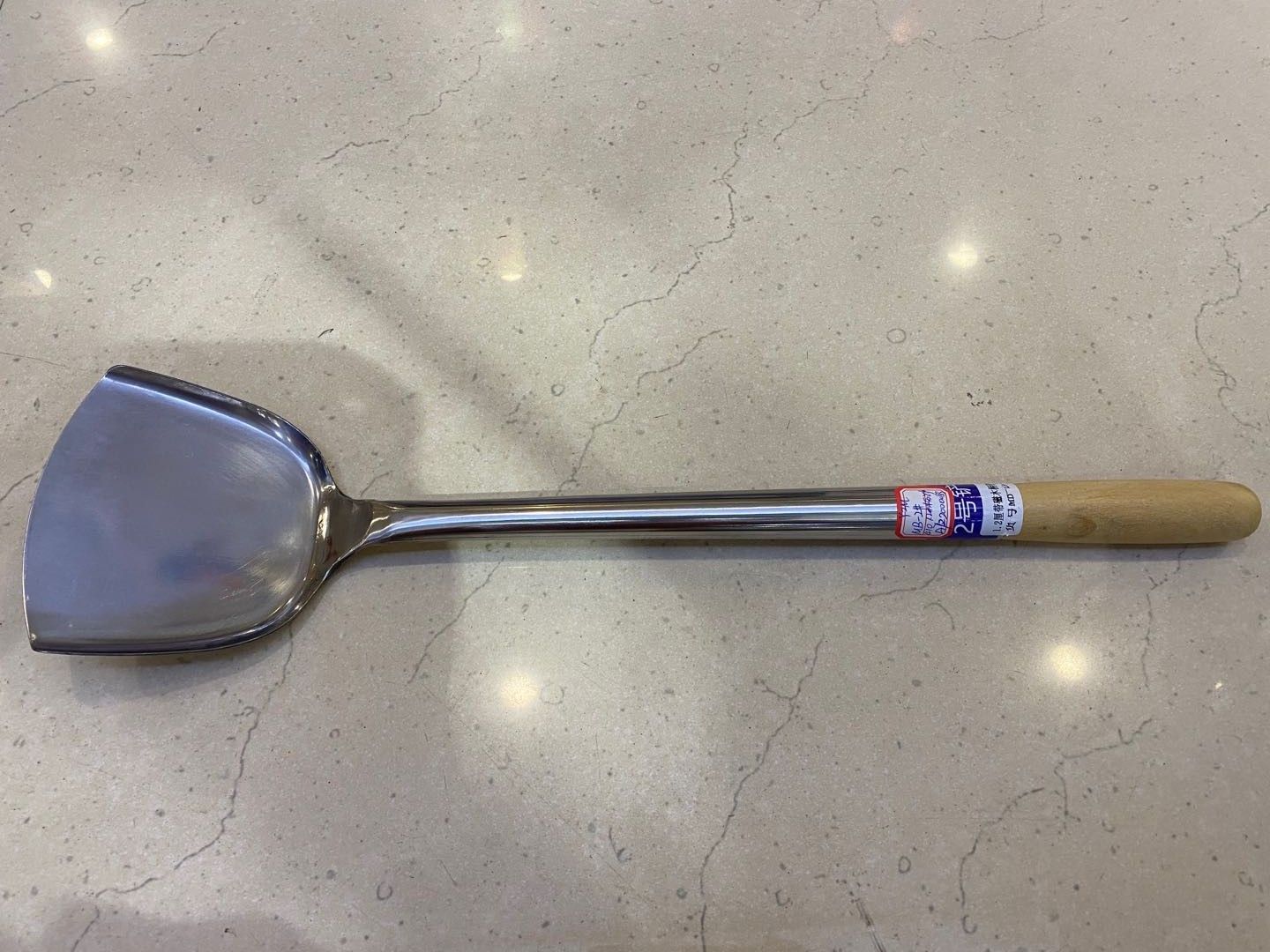 Stainless steel shovel kitchen utensils and appliances stir-fry spatula for anti-hot and heat insulation household purpose thumbnail