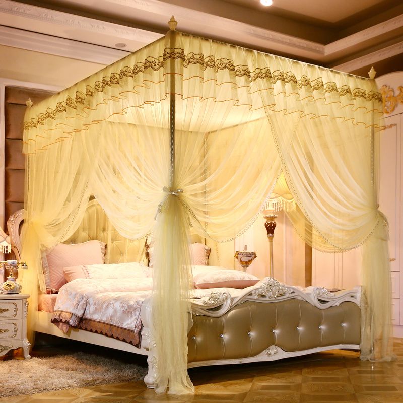 Floor To Floor Stainless Steel Palace Mosquito Net - Lime Summer details Picture