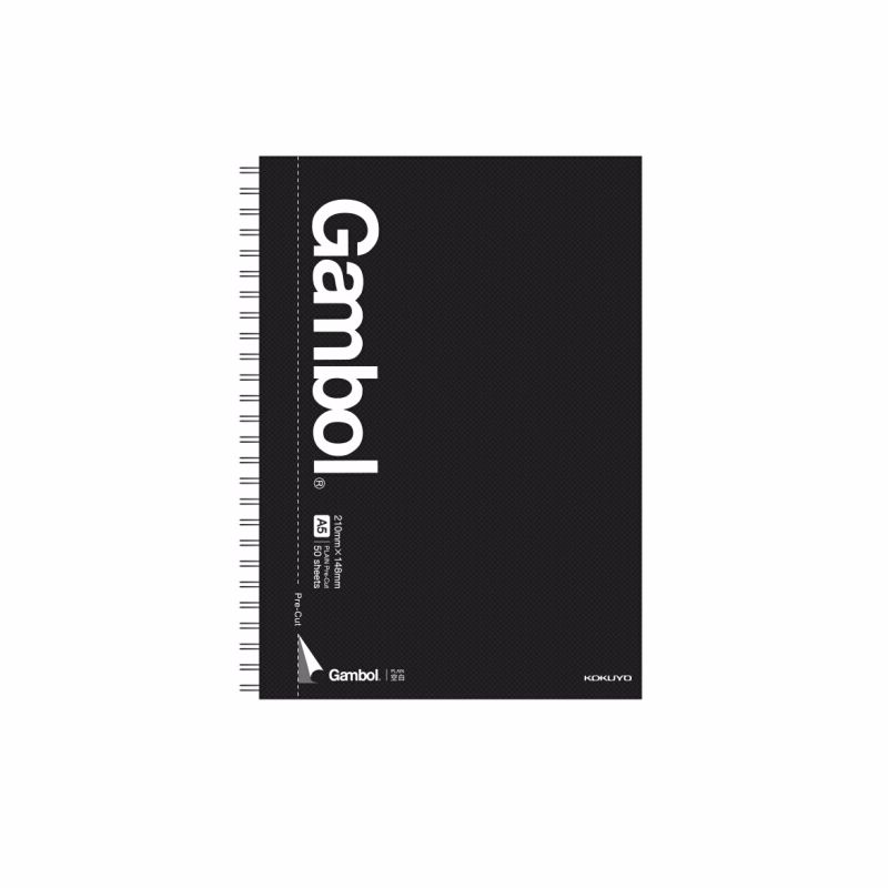 KOKUYO/ KOKuyu WCN-GTN3856 Double helix binding blank A5/80 pages black