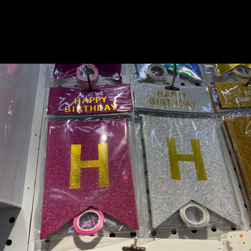 生日派对用品装饰用品生日横幅拉旗系列挂条12