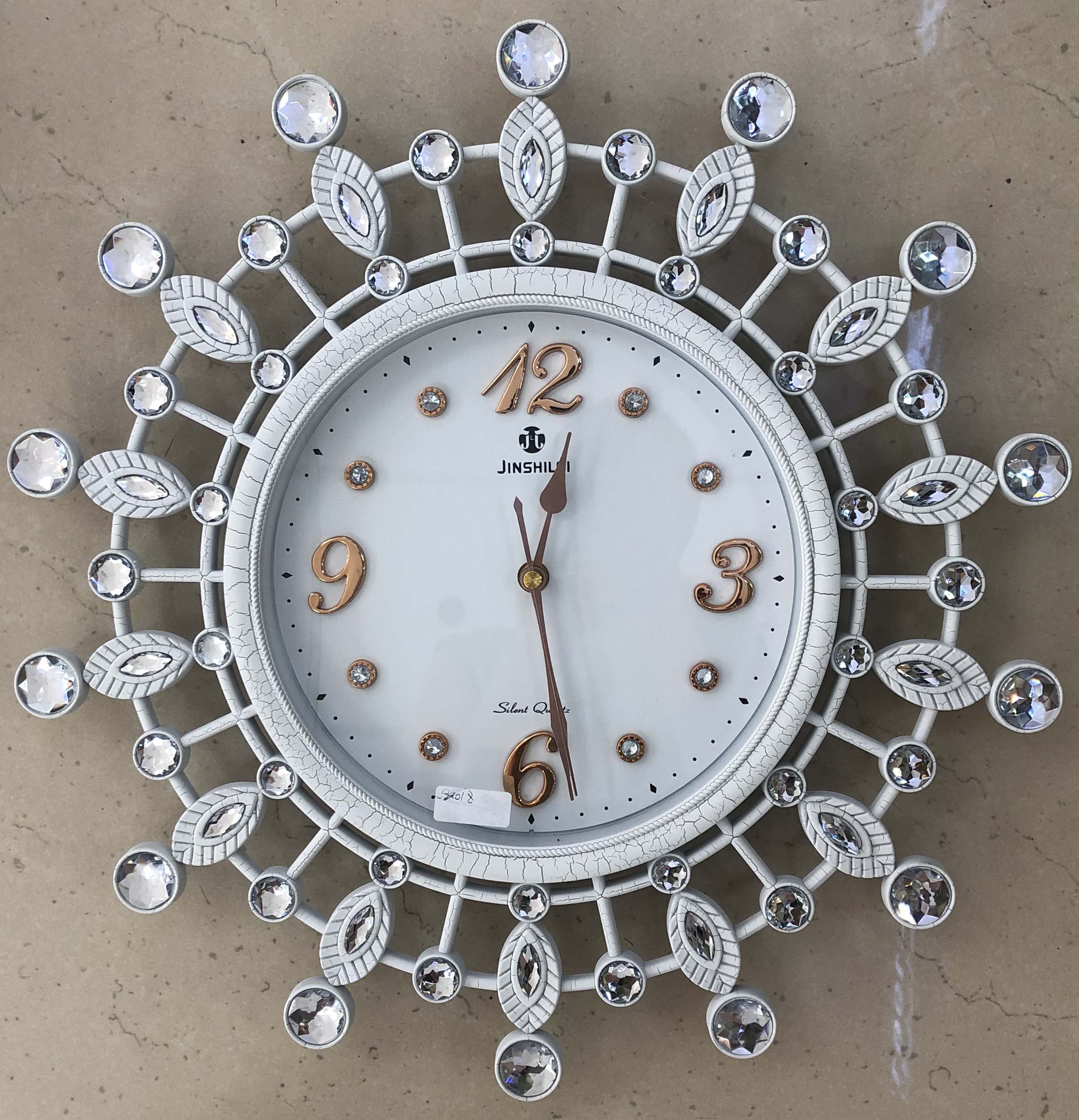 Modern craftsmanship wall clock silent scanning diamond-shaped block clock face