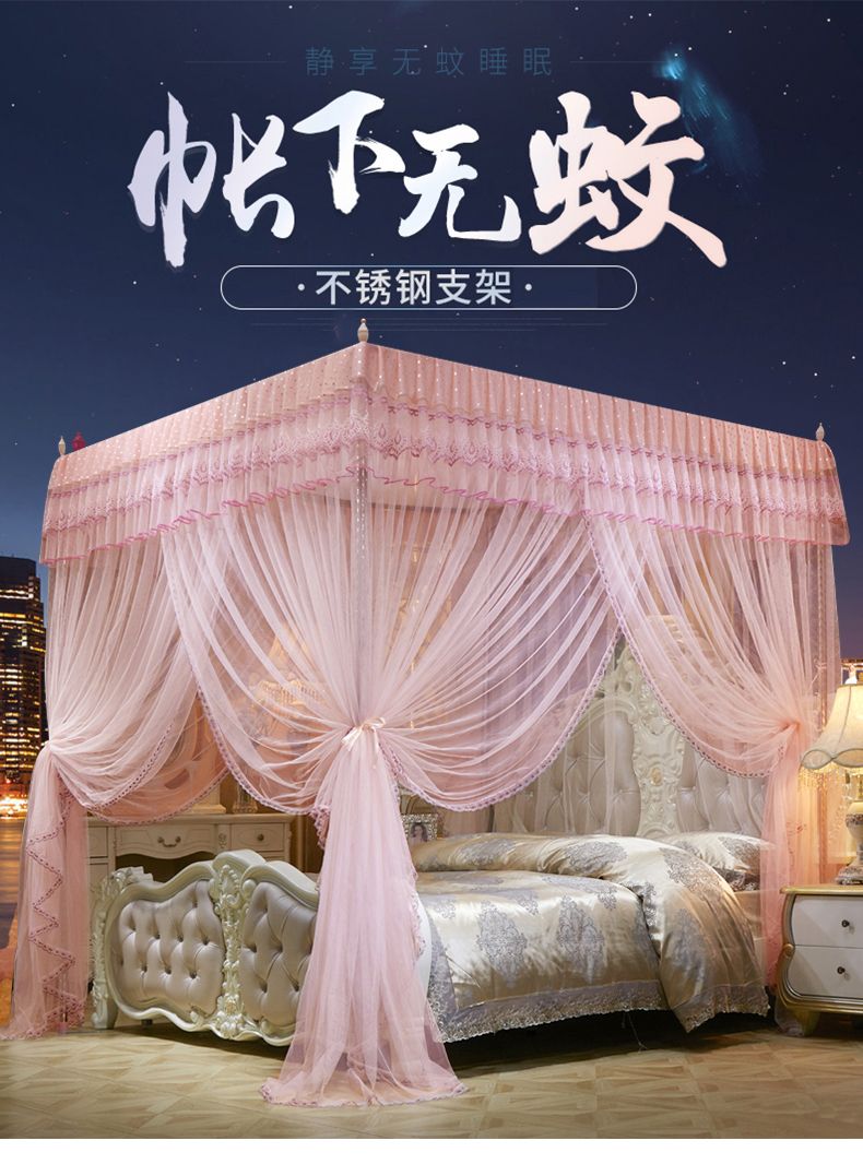落地不锈钢宫廷蚊帐-星空详情图1