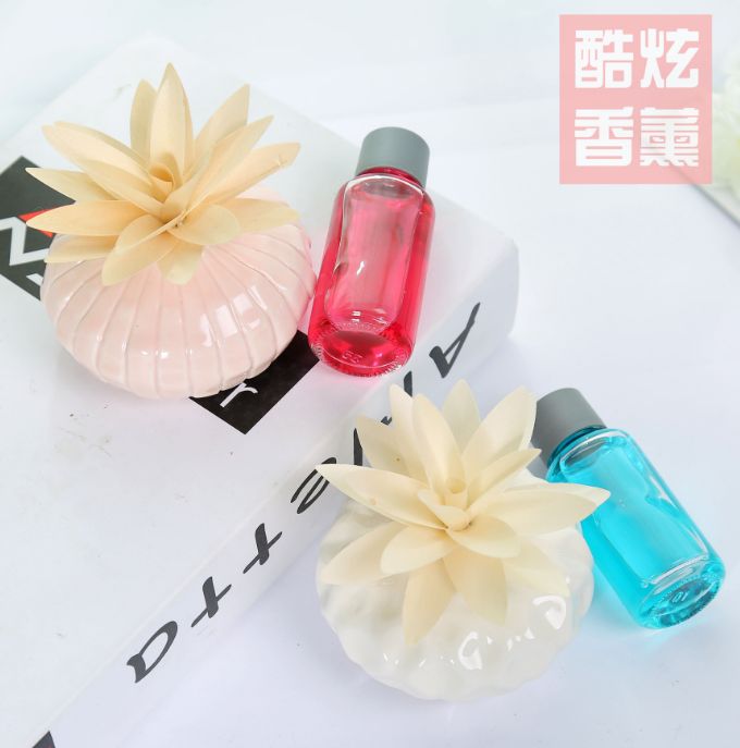 Flameless aromatherapy essential oil set, square bottle rattan Aromatherapy air Freshener details Picture