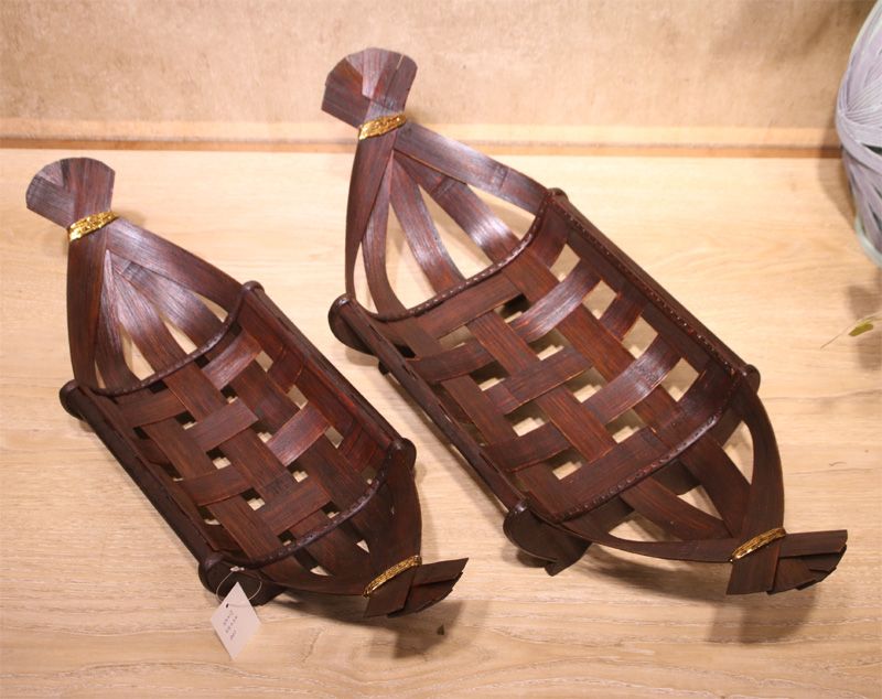 Wooden tray two - piece bamboo fruit tray thumbnail