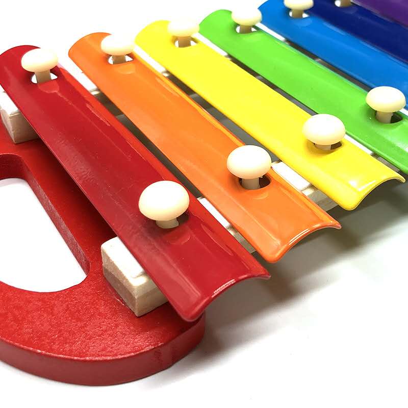 The hand-held eight-tone musical instrument is a toy for early education and music perception cultivation for infants and toddlers Specification image