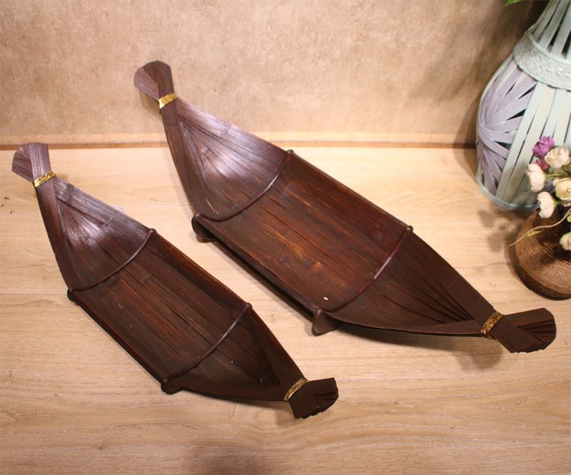 Wooden tray two sets of bamboo fruit tray storage thumbnail