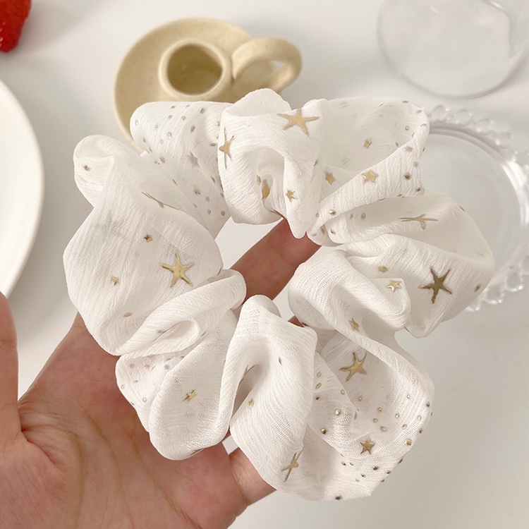 Five-pointed star white starry sky large intestine ring harbor Chen jewelry thumbnail