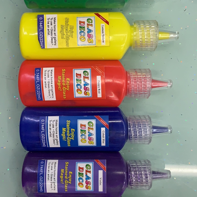 30ml acrylic, glass paint, glass glue paint