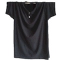 Black short-sleeved men's style details Picture