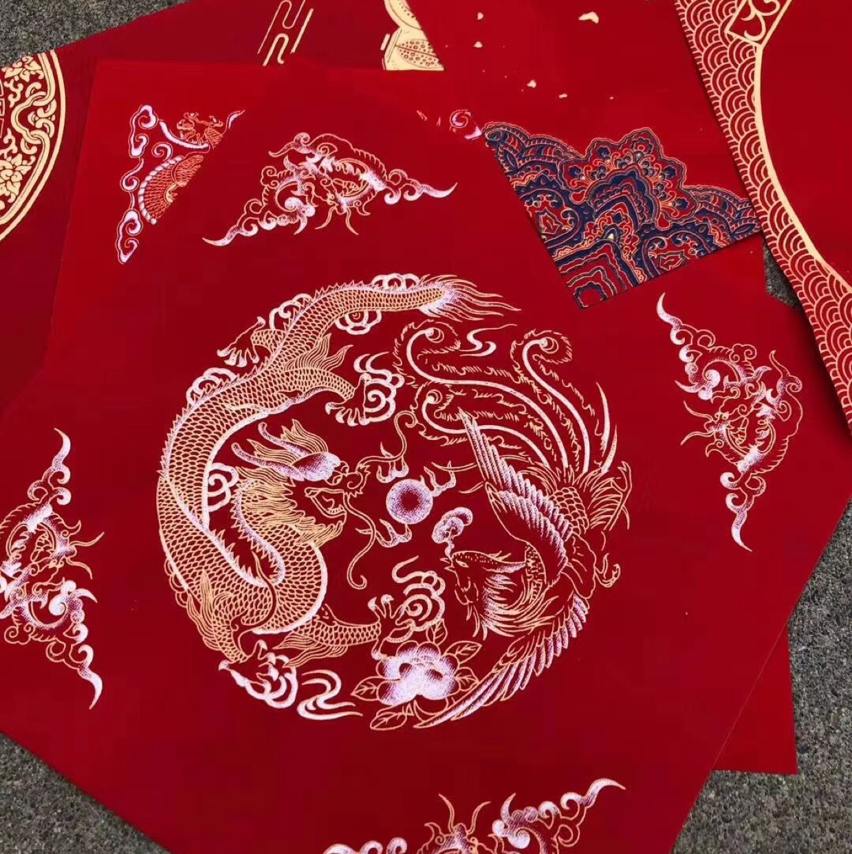 手写宣纸礼品广告对联福字红包大礼包定制115