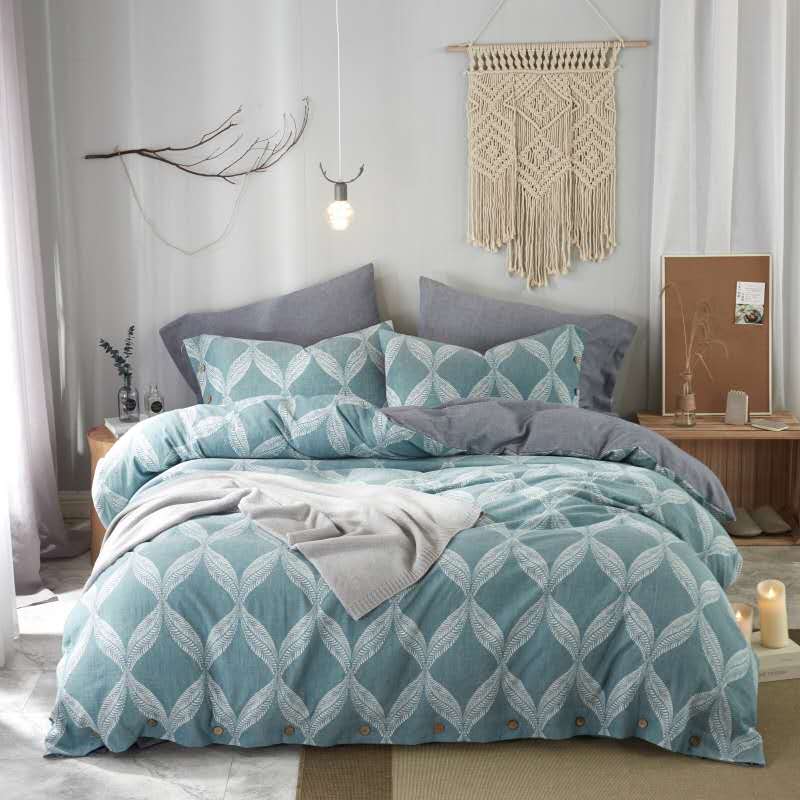 60S Double Yarn-Dyed Jacquard 4-Piece Set Specification drawing