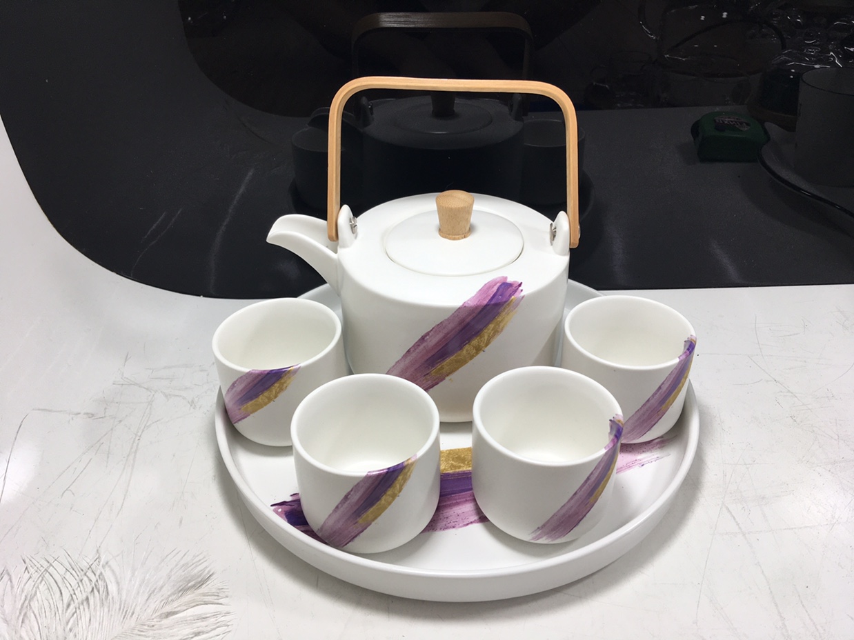 北欧茶具杯礼品套装XLJ015紫色图