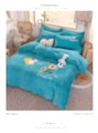 New Sunflower four-piece set of warm bedding with milk velvet embroidery Item Picture