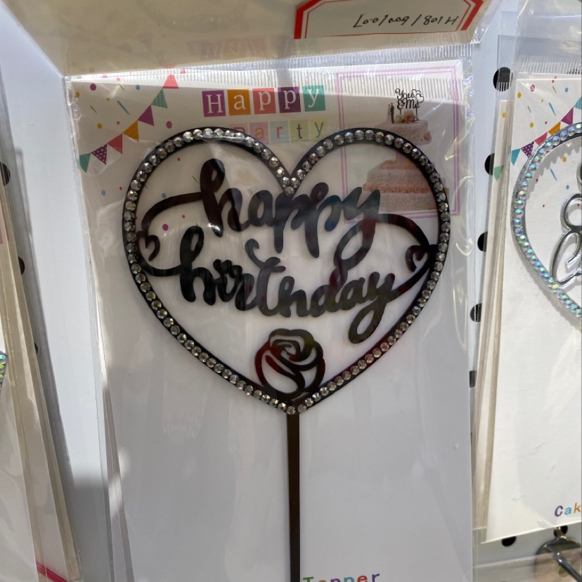 Acrylic cake insert row 22